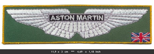 Aston martin aufnäher - aston,